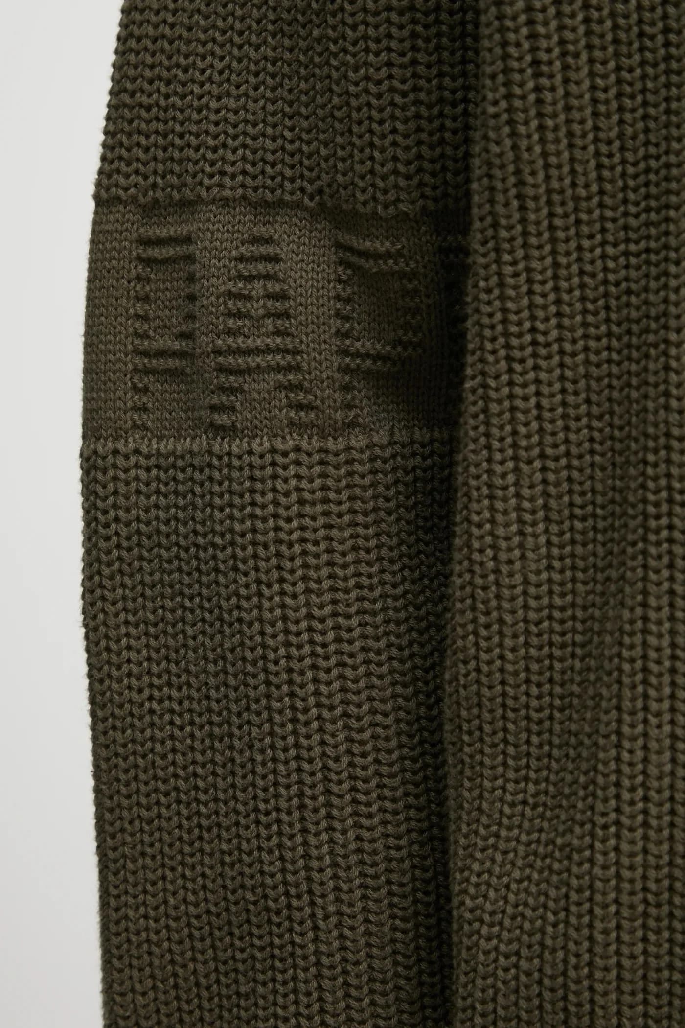 Хлопковый свитер полосовой вязки - фото 4