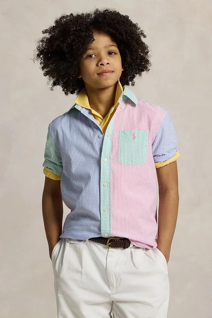 Детская хлопковая рубашка