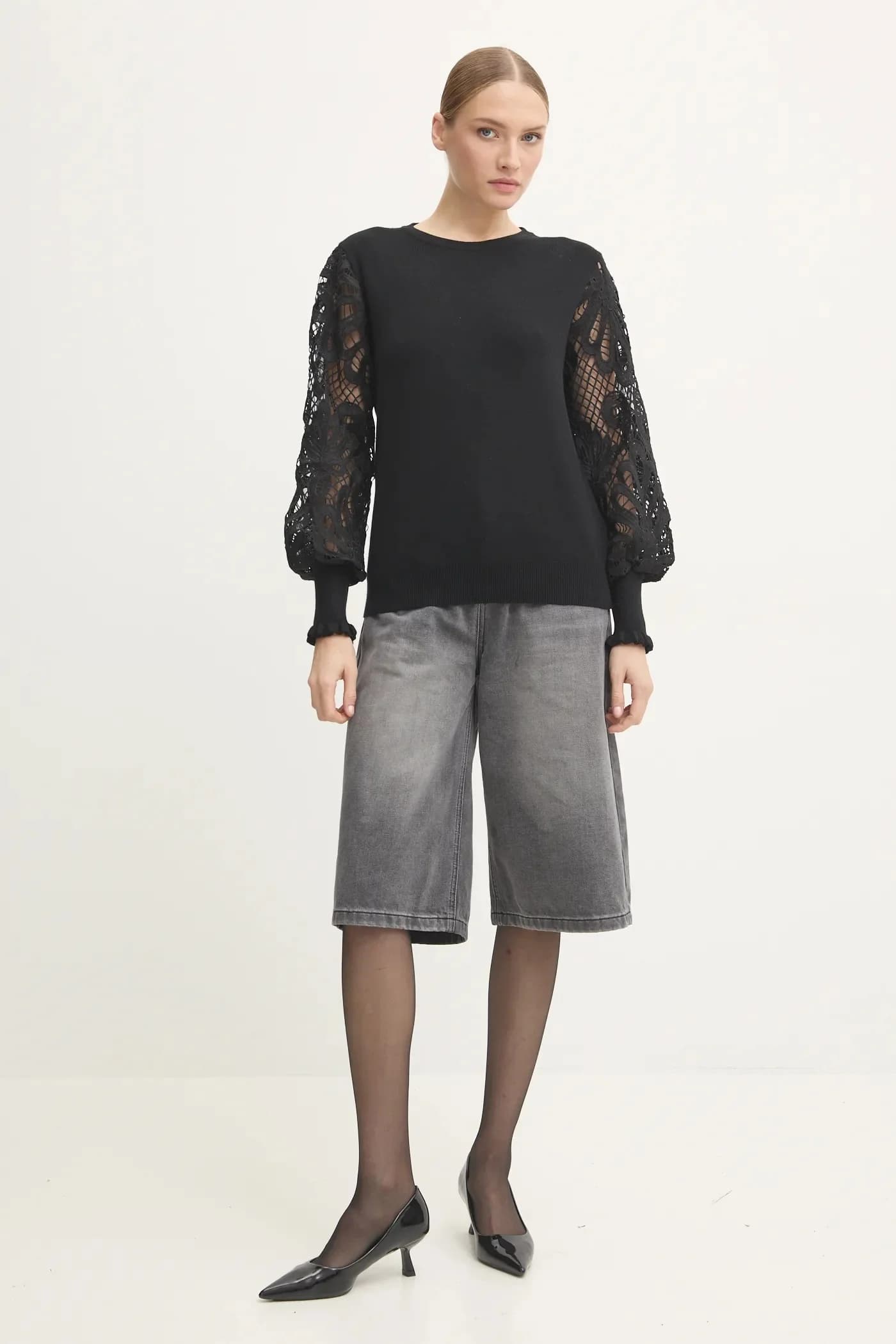 Свитер из смесовой шерсти - фото 2