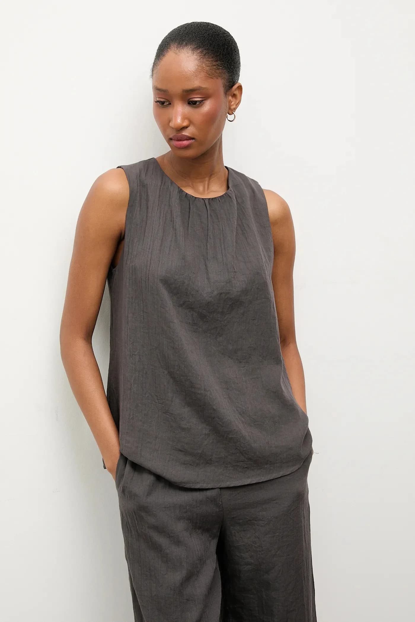 Льняная блузка