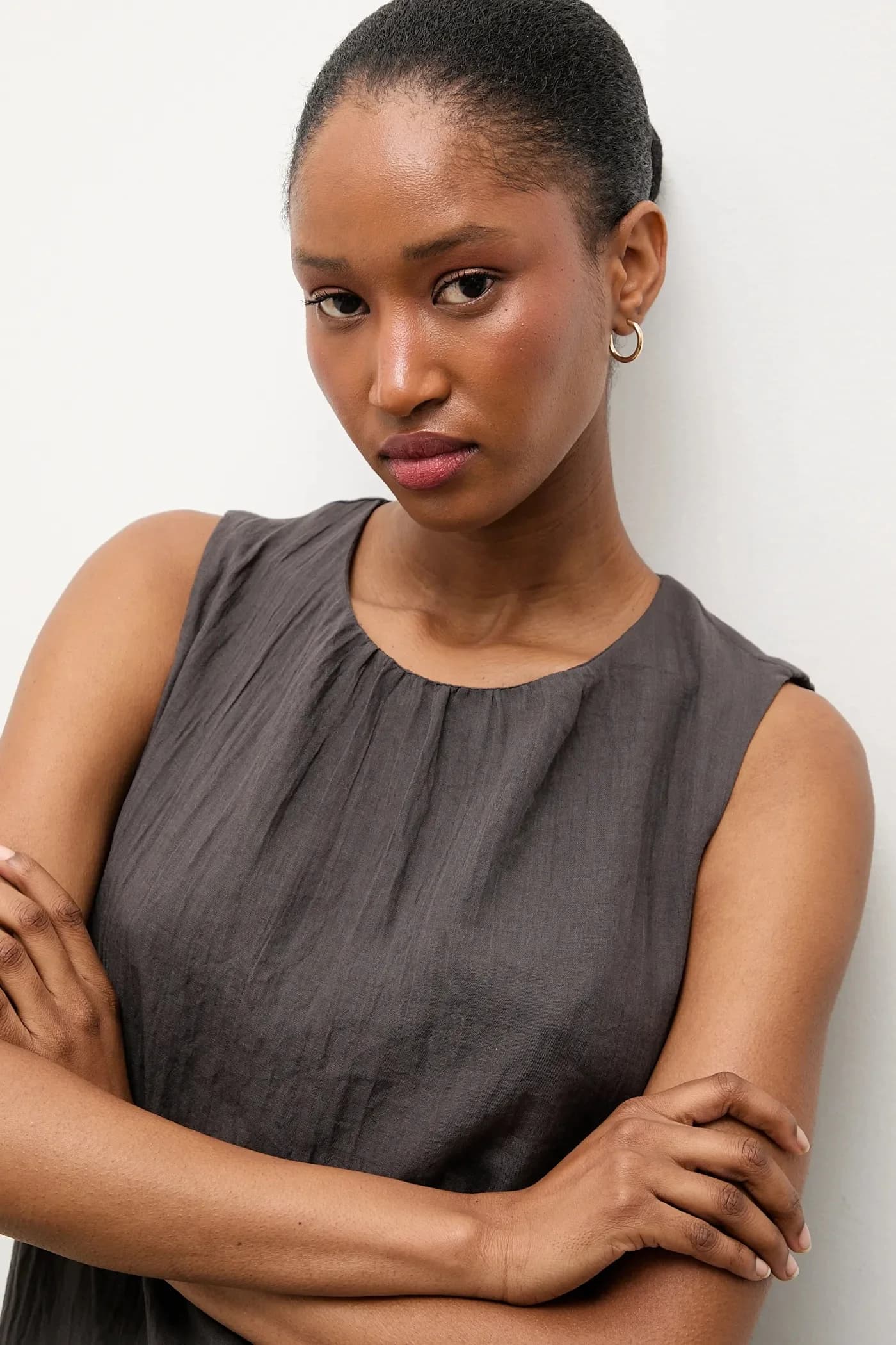 Льняная блузка - фото 4