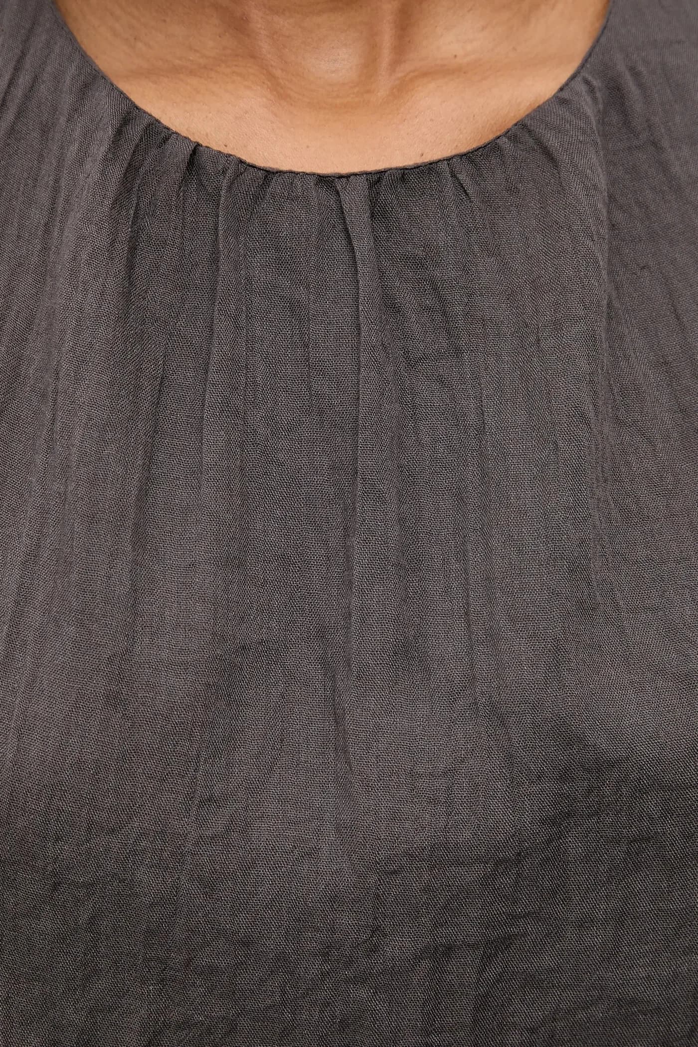 Льняная блузка - фото 5