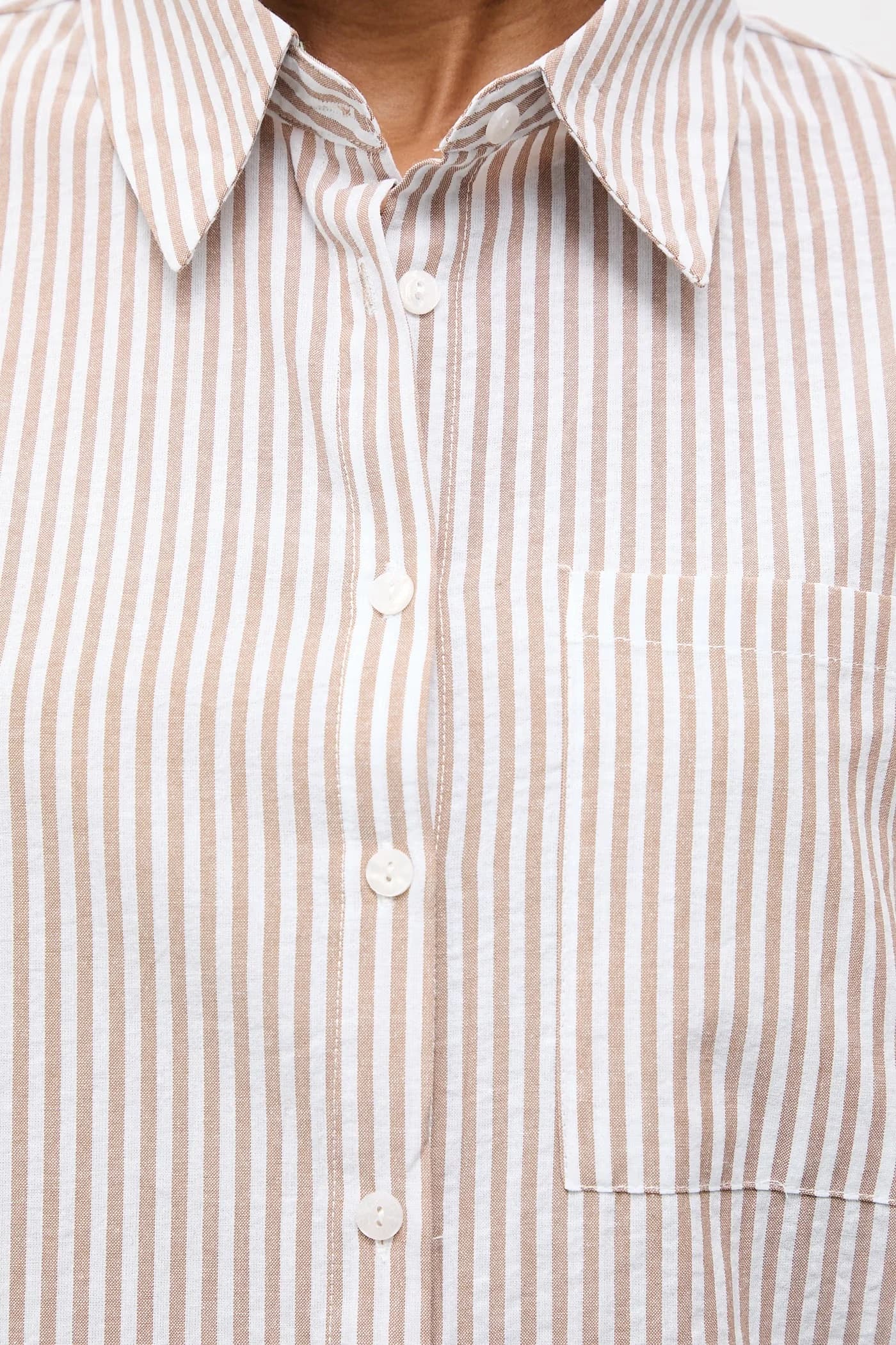 Рубашка с льном - фото 5