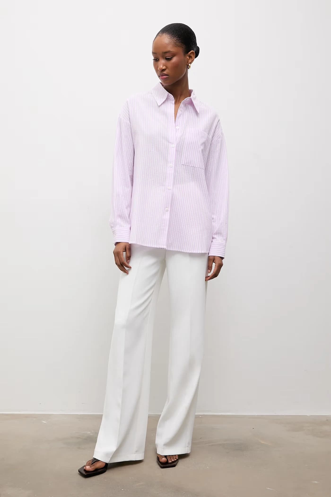 Рубашка с льном - фото 2