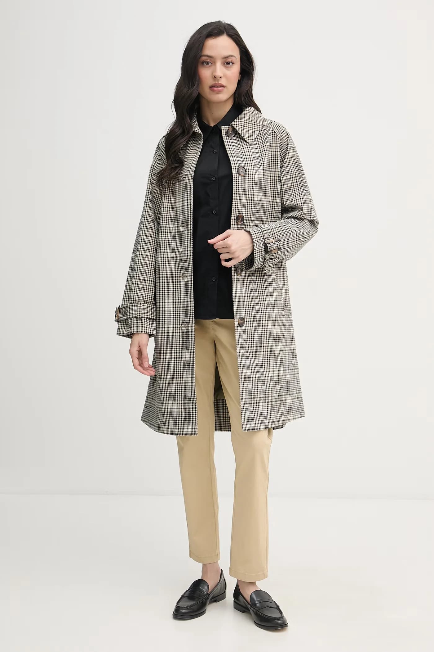 Женская хлопковая рубашка с эластаном - фото 2