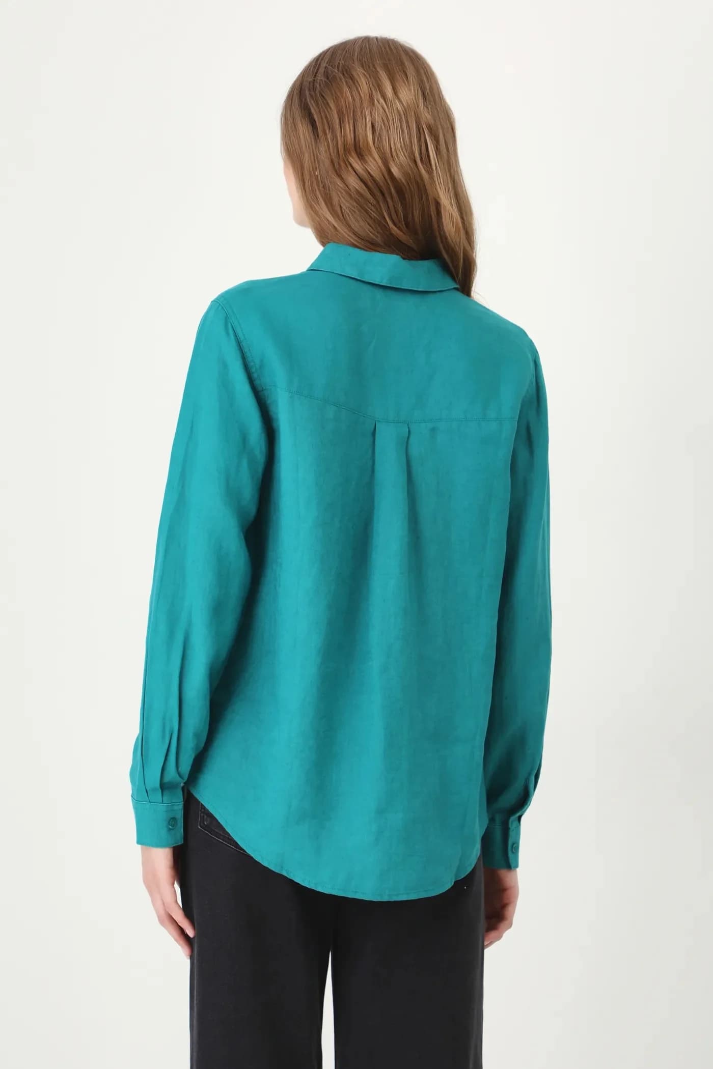 Льняная рубашка - фото 3