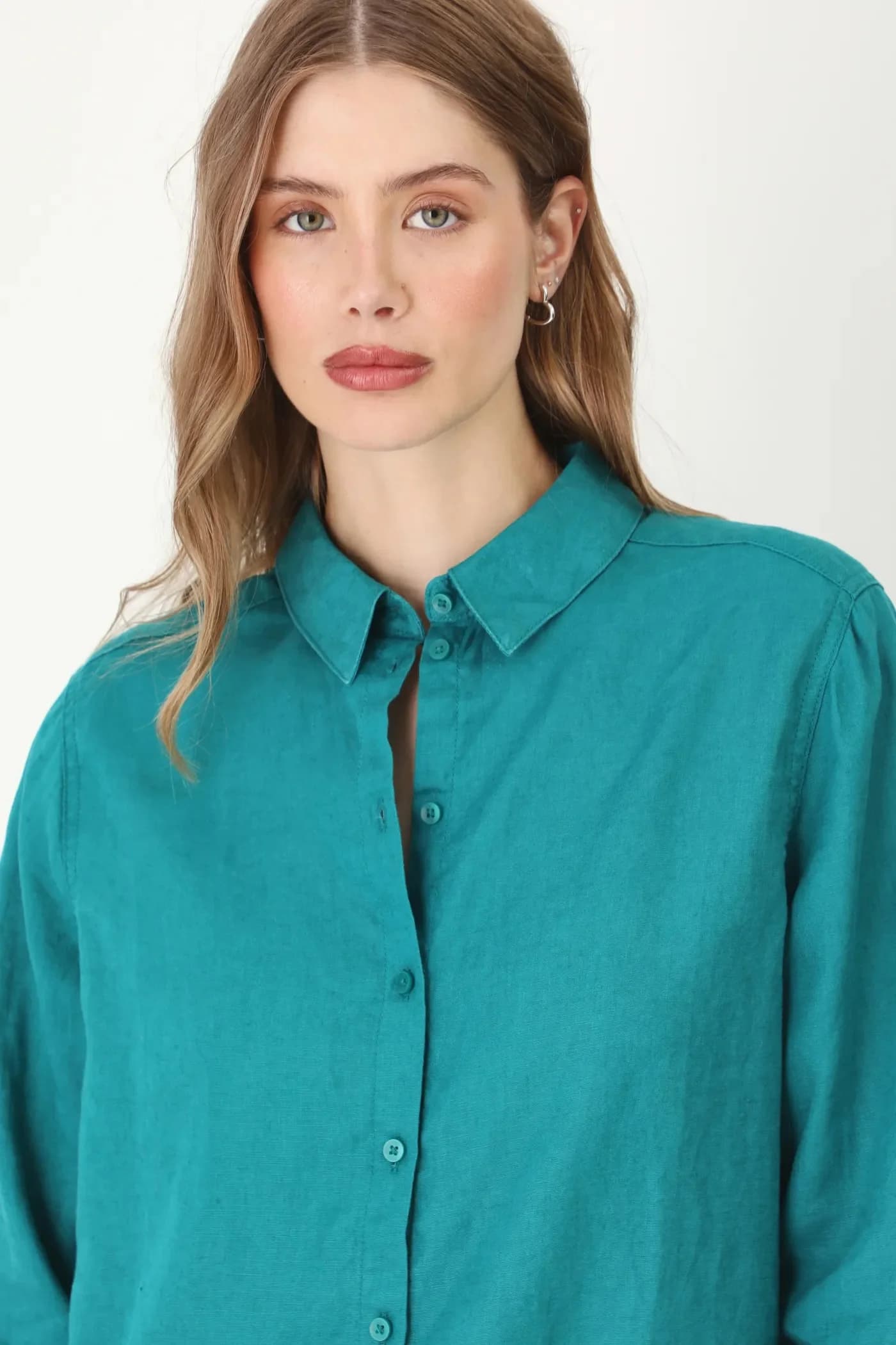 Льняная рубашка - фото 4