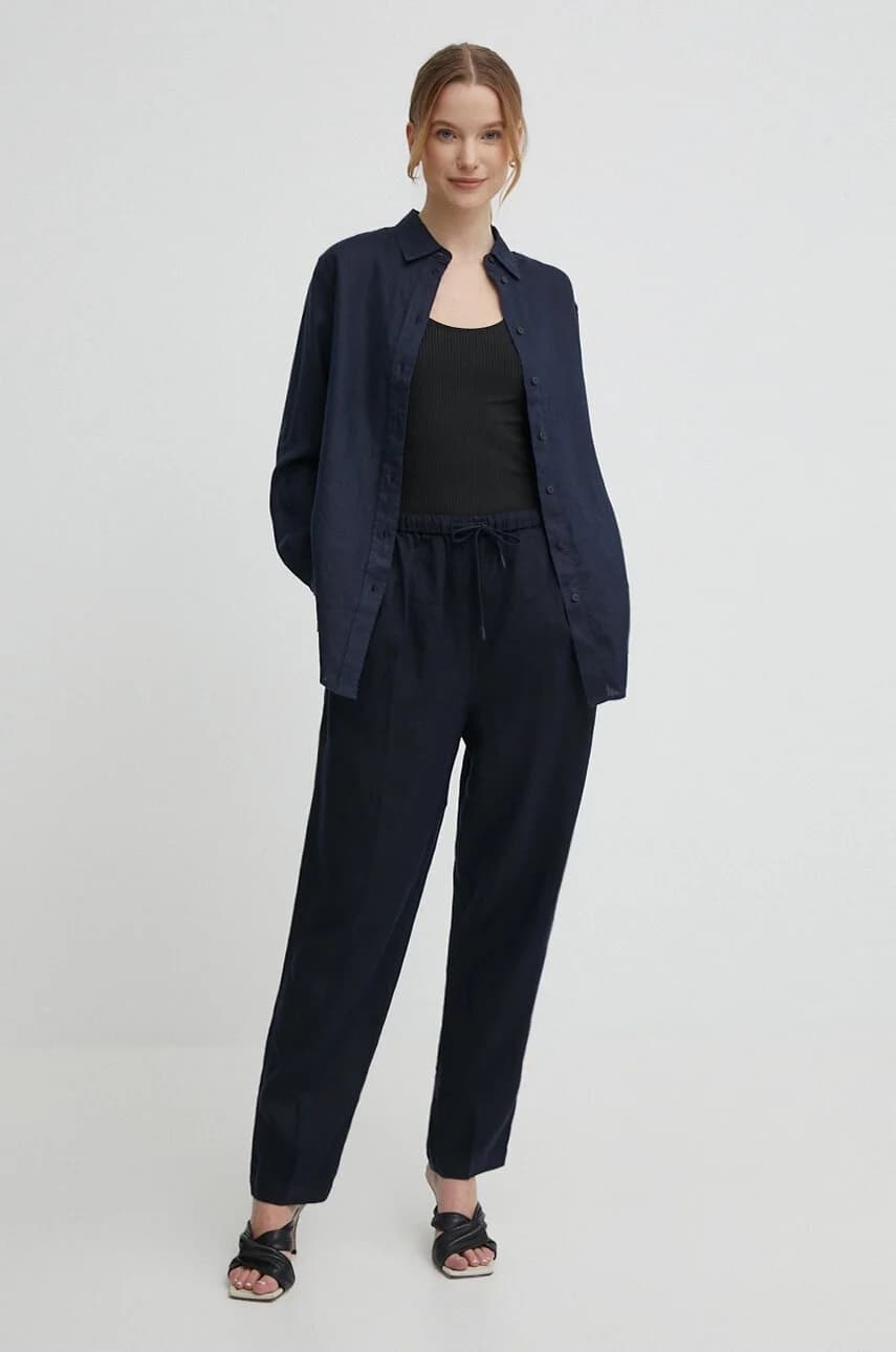 Женская льняная рубашка - фото 2