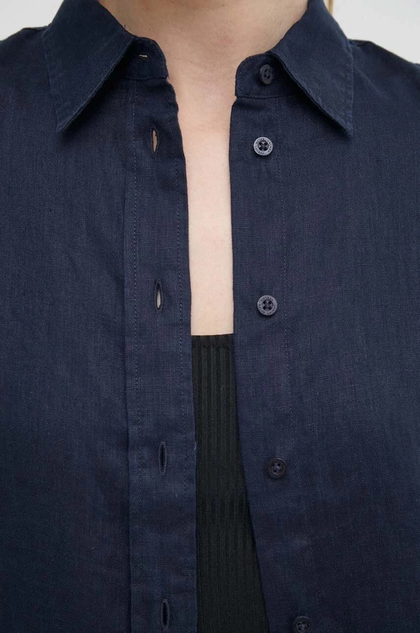 Женская льняная рубашка - фото 5