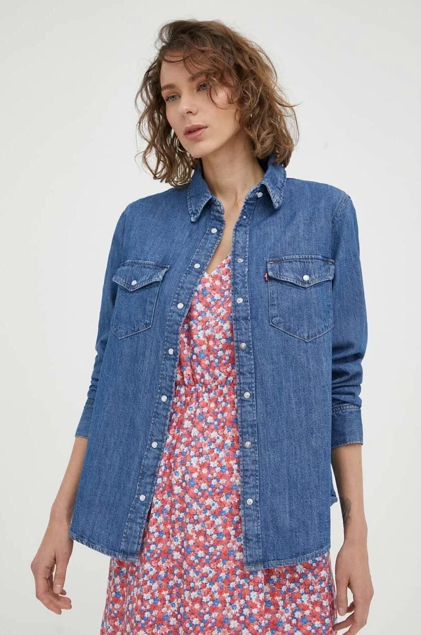 Джинсовая рубашка - фото 4