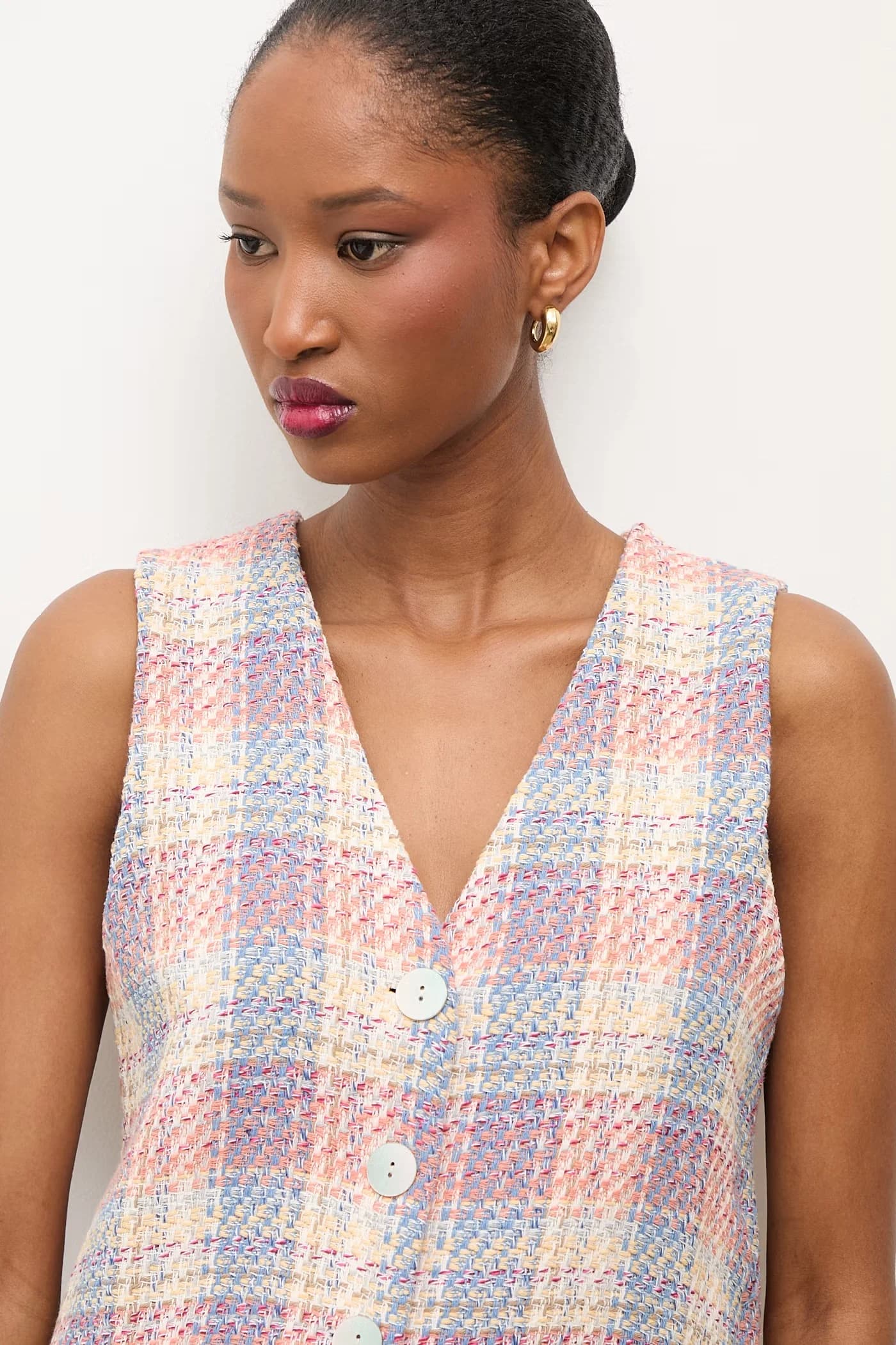 Женский однобортный жилет - фото 4