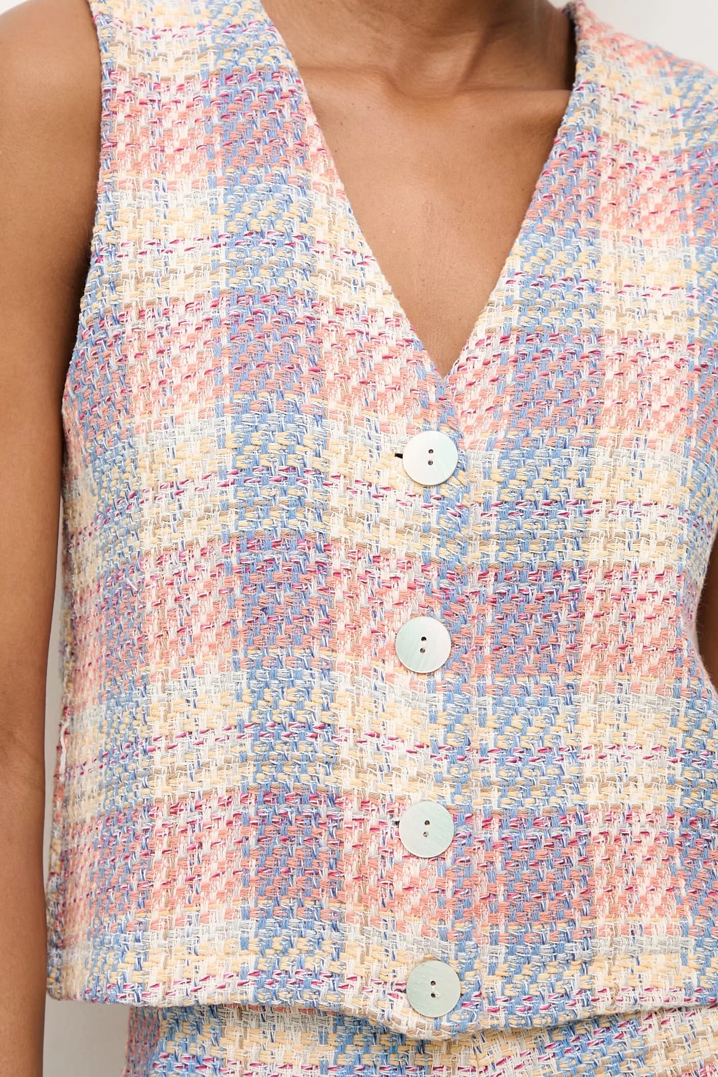 Женский однобортный жилет - фото 5