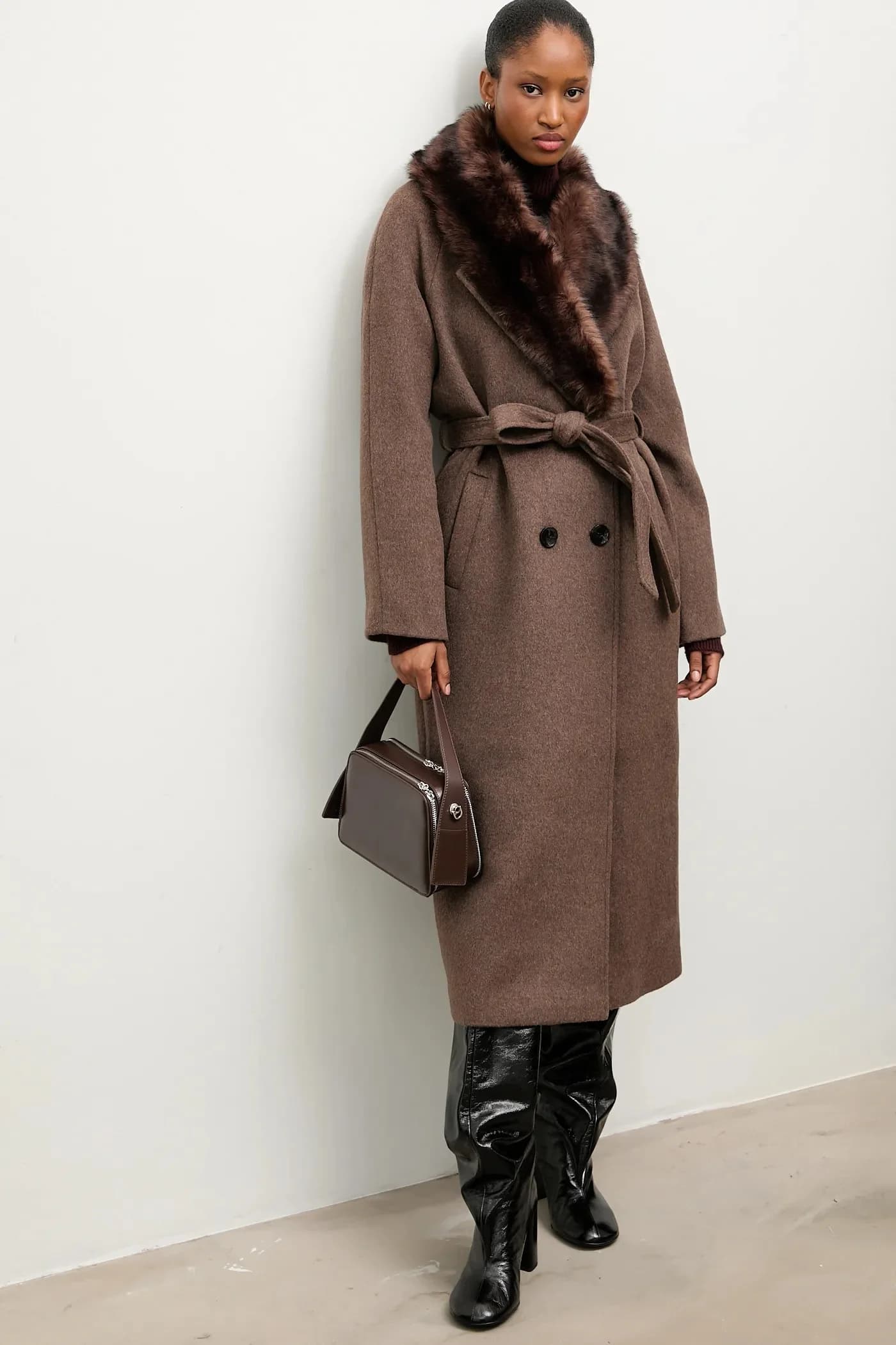 Шерстяное пальто - фото 4