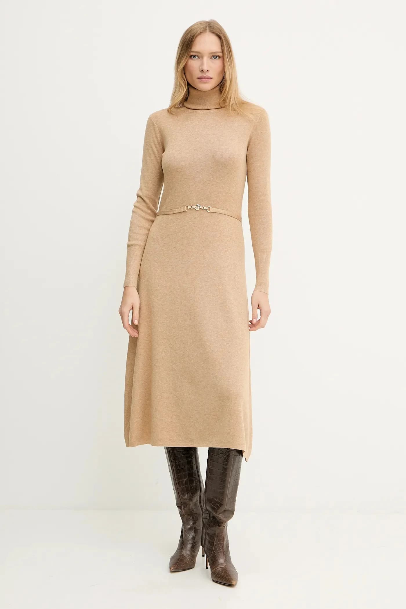 Sukienka z dodatkiem wełny