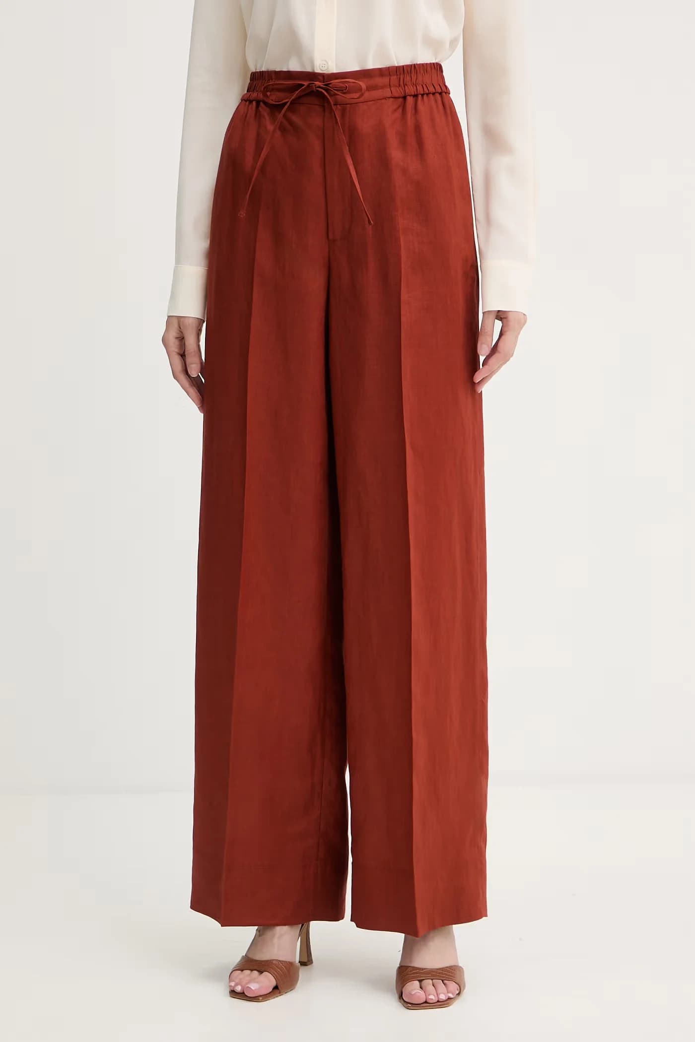 Женские льняные брюки