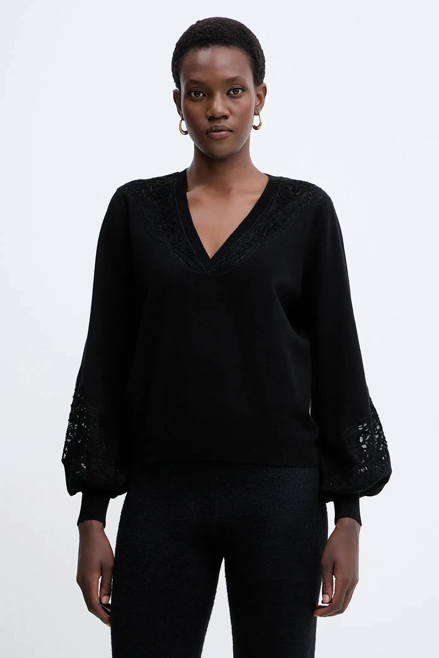 Свитер из смесовой шерсти