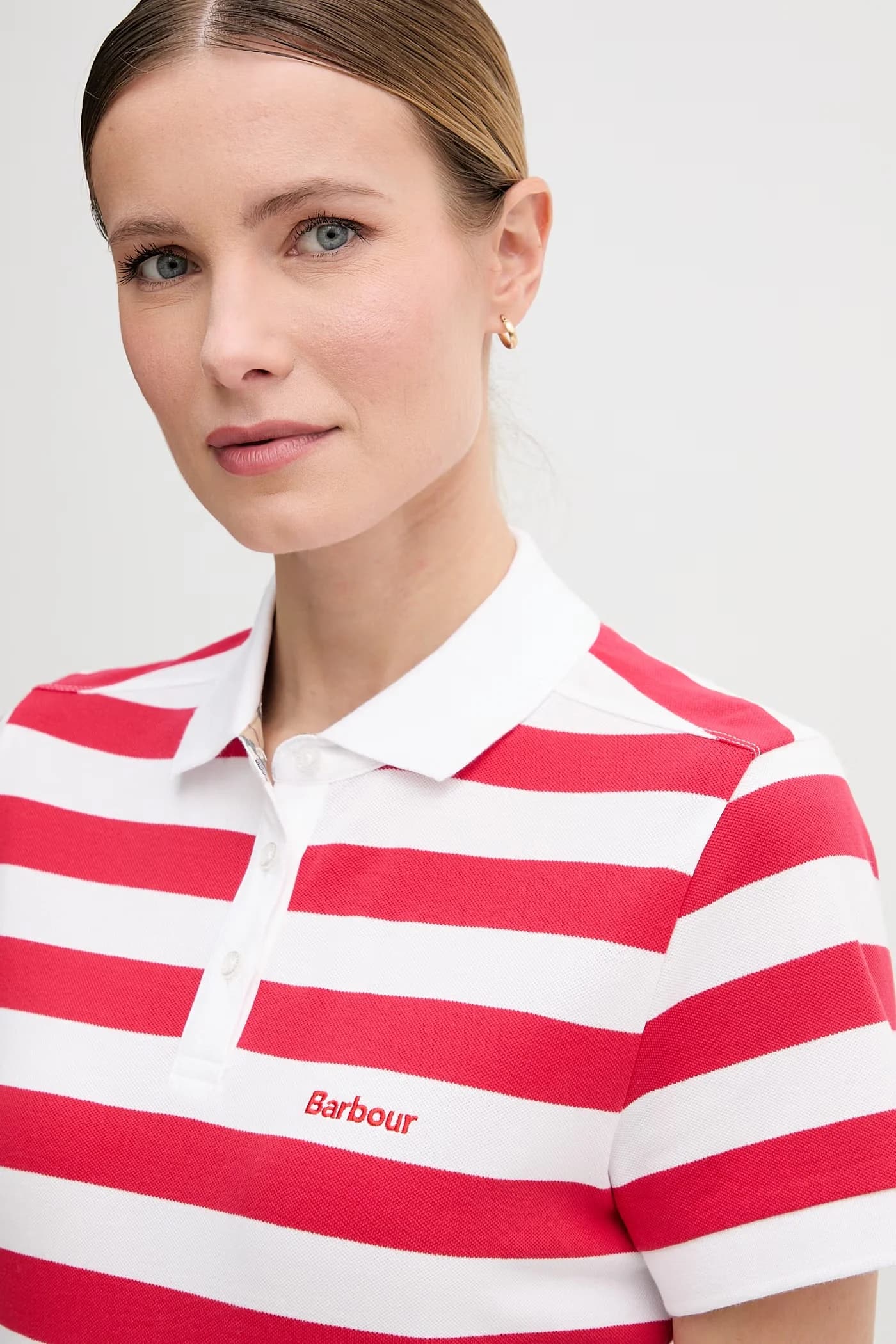 Женская хлопковая рубашка-поло Ashbourne - фото 4