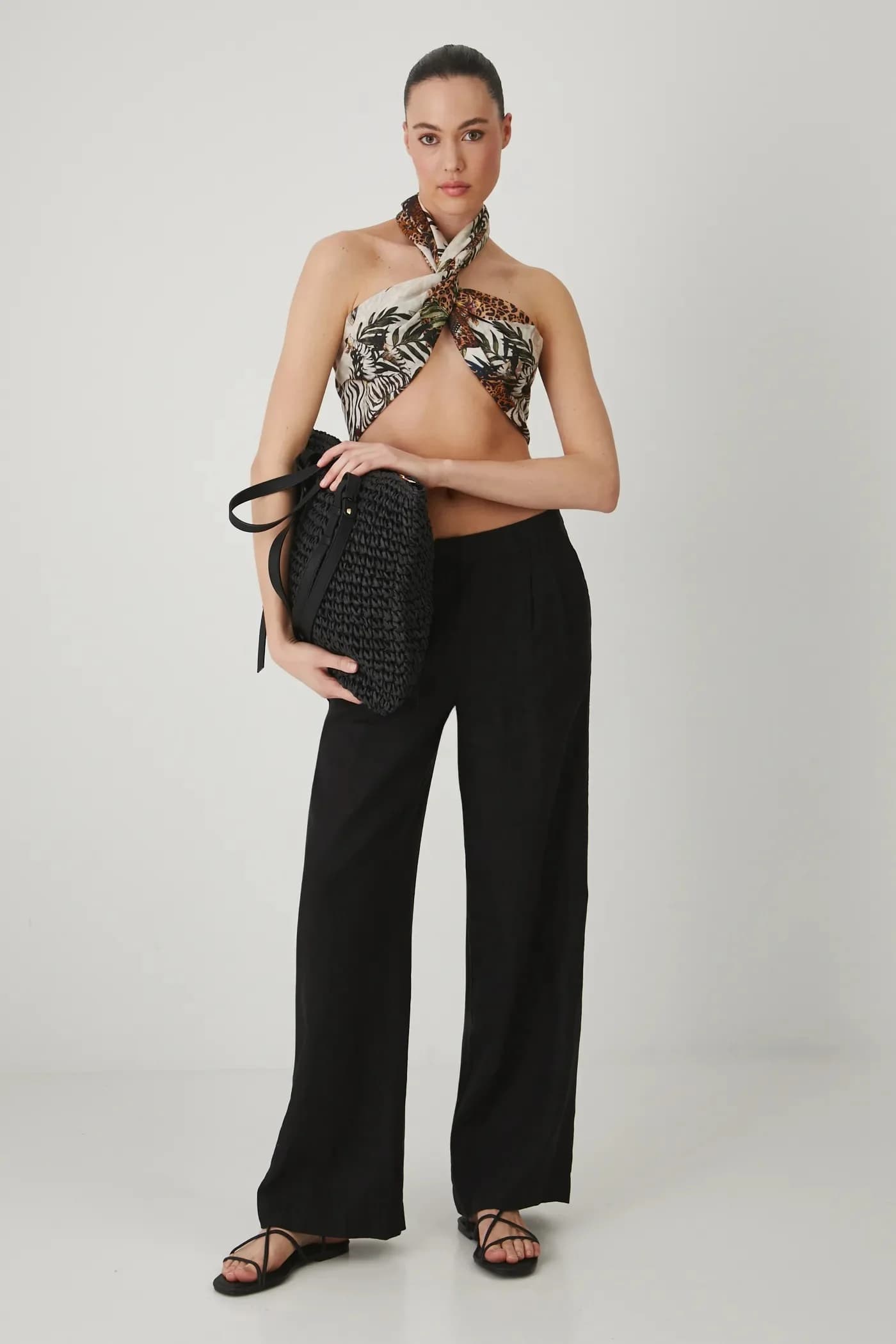 Льняные брюки