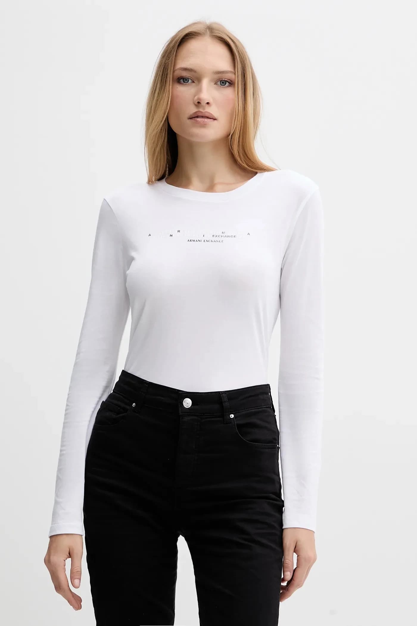 Хлопковая рубашка с длинным рукавом