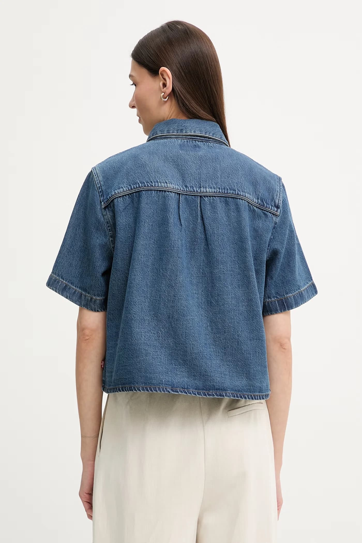 LOGAN SS DENIM женская джинсовая рубашка - фото 3