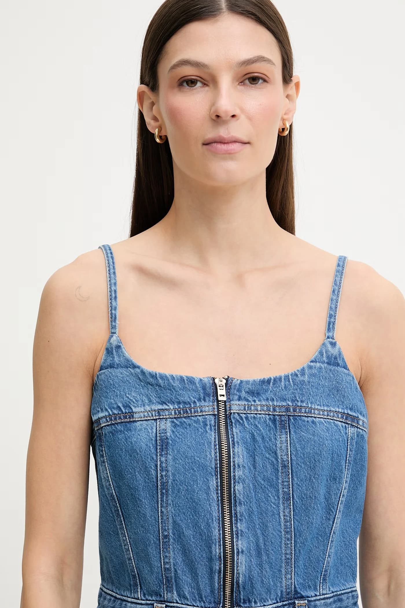 JOLENE ROMPER женский джинсовый комбинезон - фото 4