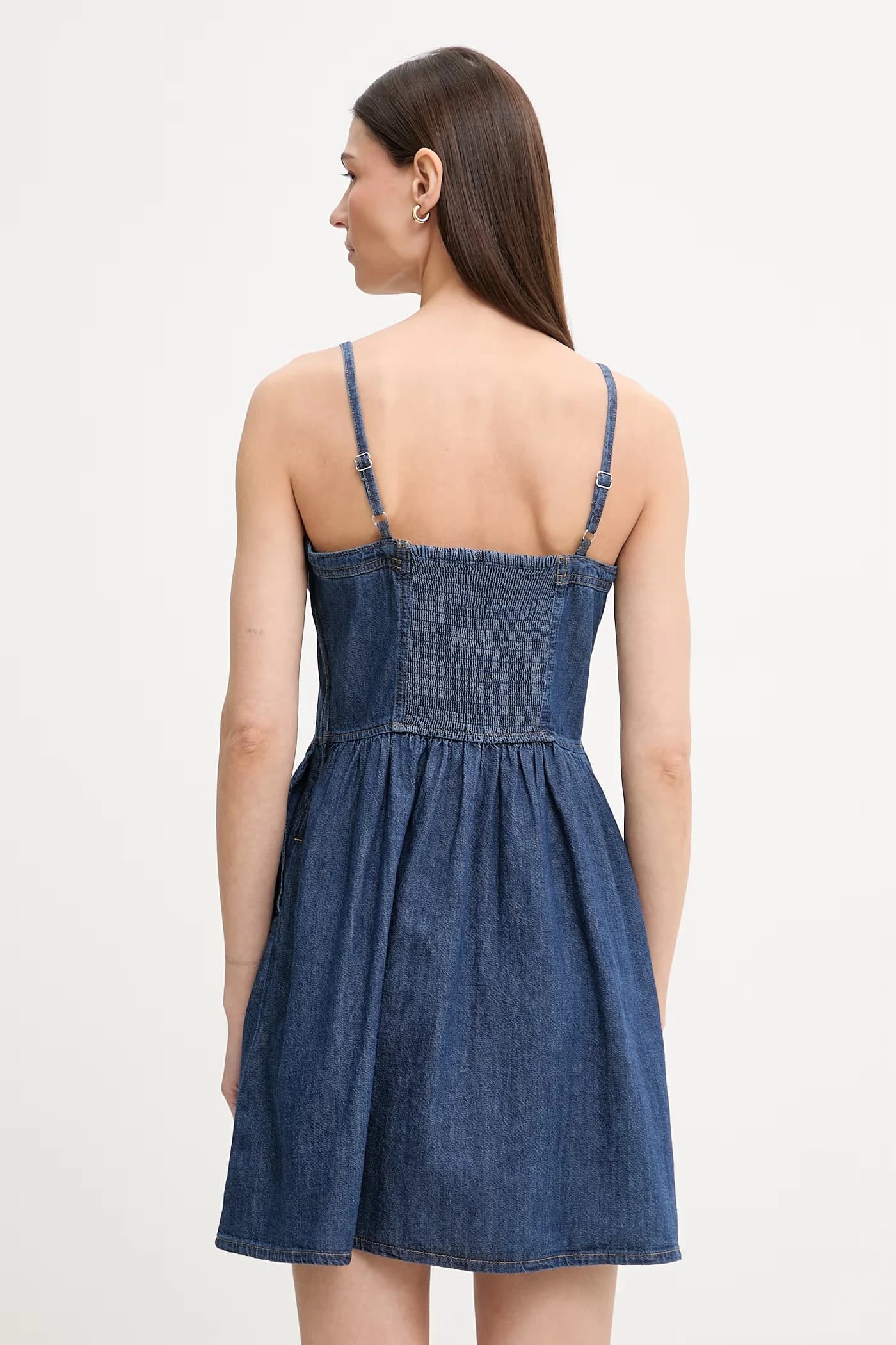 JOLENE DENIM расклешенное джинсовое платье - фото 3