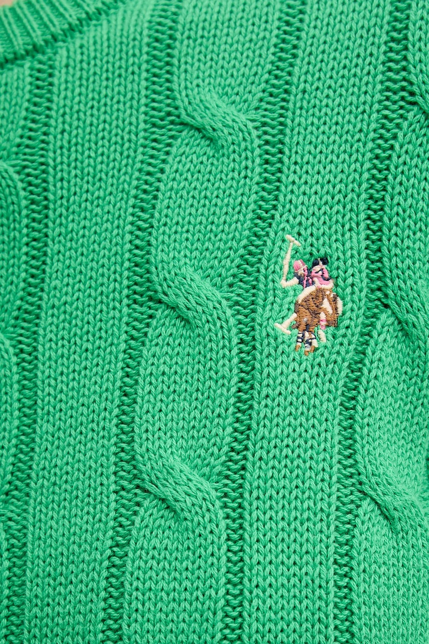 Женский хлопковый свитер CREW NECK CABLE - фото 5