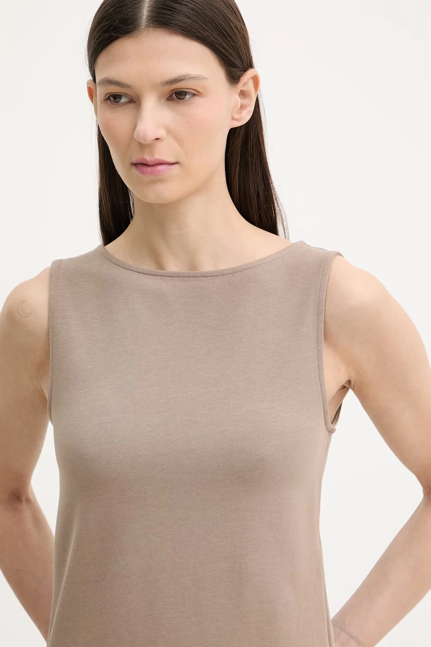Женский хлопковый топ SL BOATNECK - фото 4