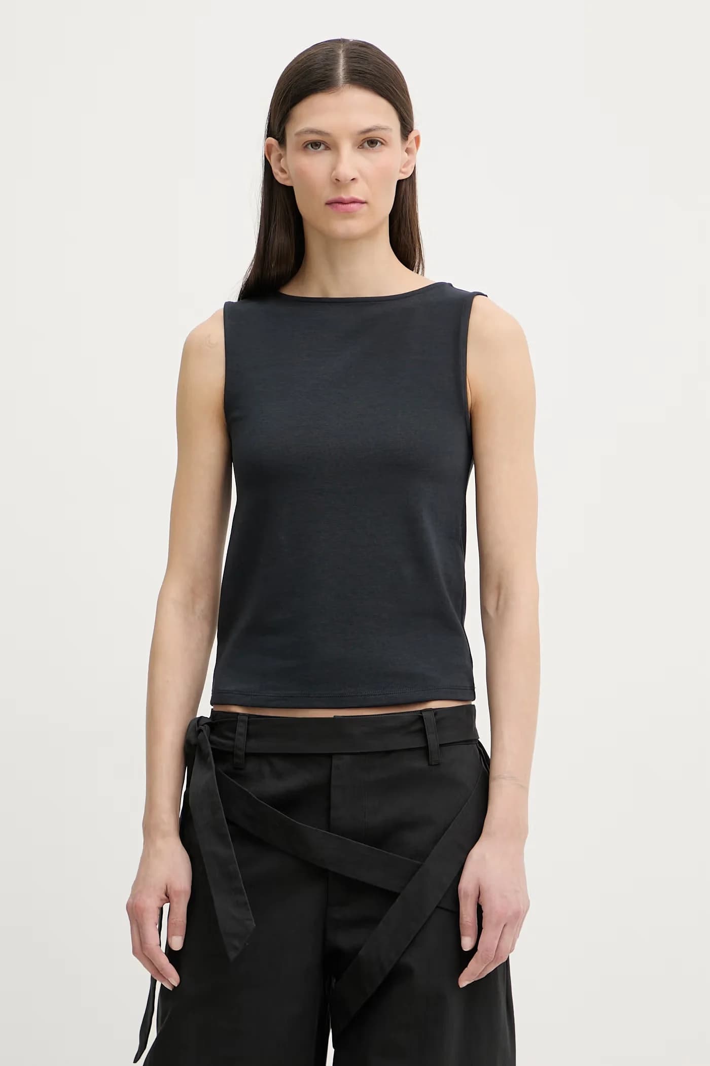 Женский хлопковый топ SL BOATNECK - фото 1