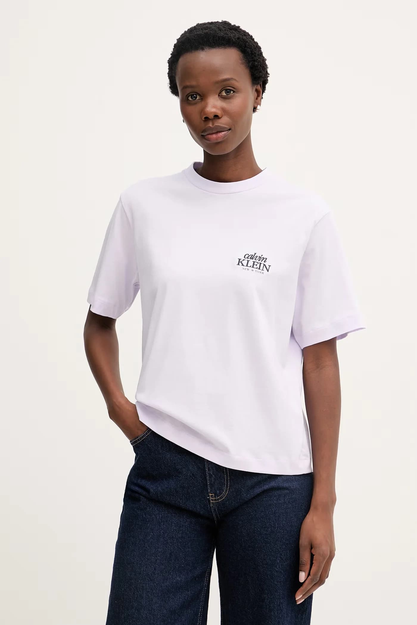 Женская хлопковая футболка - фото 1