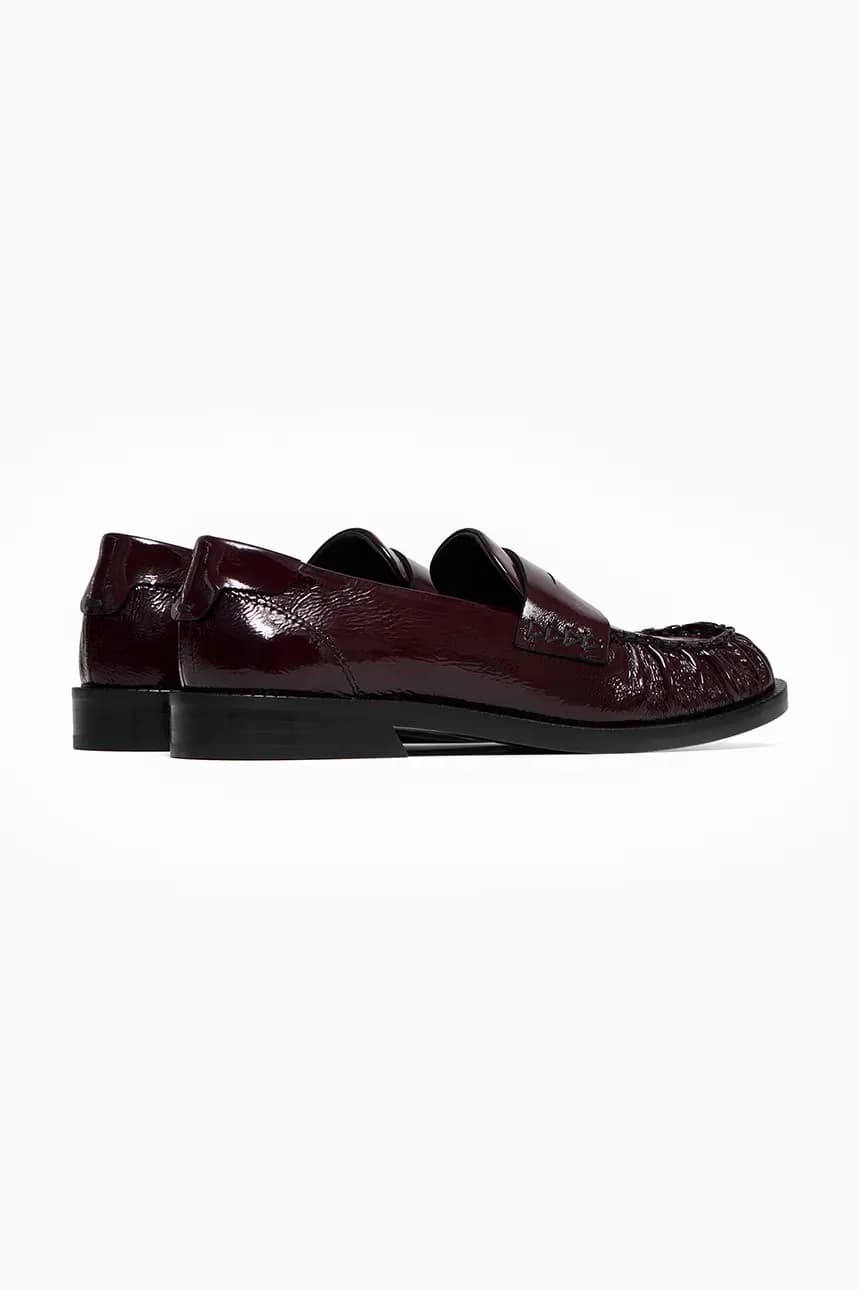 Женские кожаные мокасины Greta Glossy Ruby - фото 3