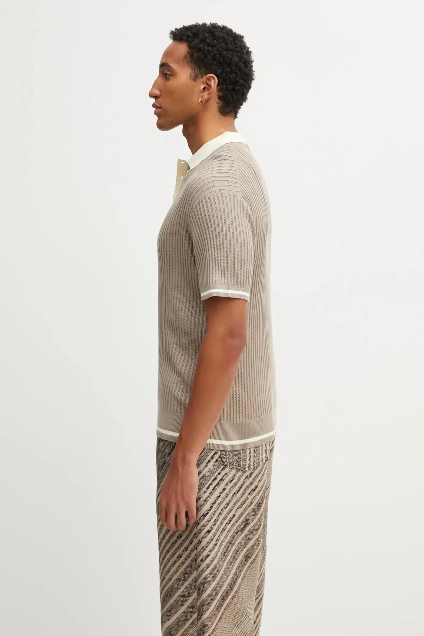 Мужское хлопковое поло Fine Knit Polo - фото 2