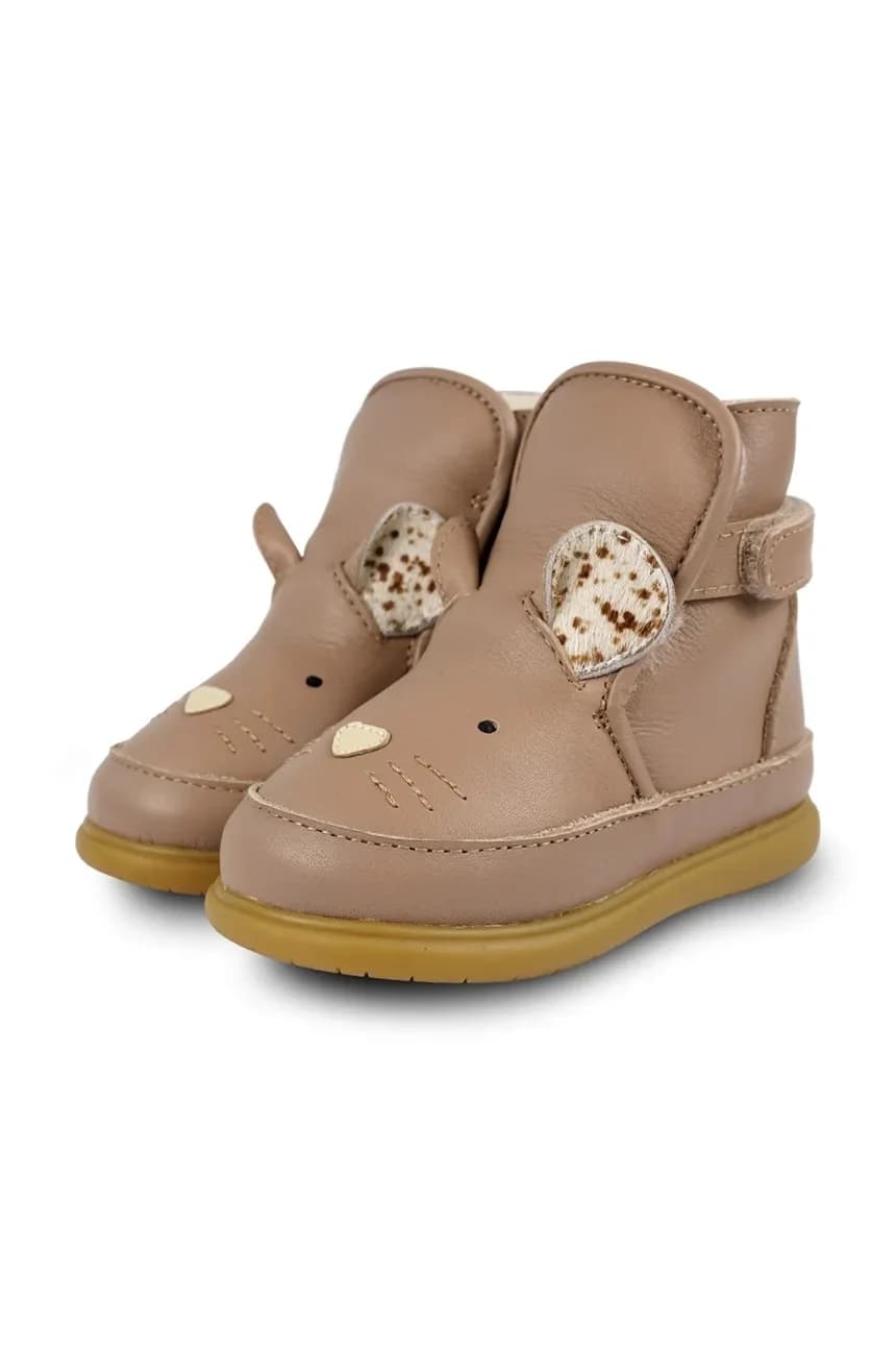 Dubu Exclusive Shoes Детская кожаная обувь Mouse Mouse - фото 3