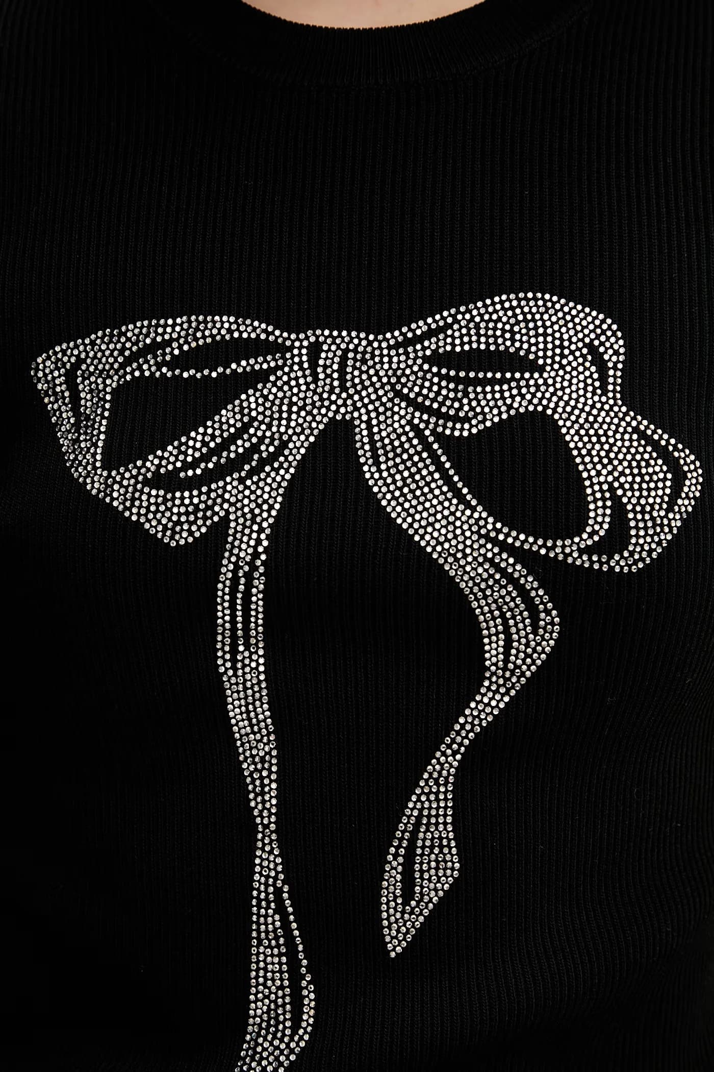 T-shirt damski z dodatkiem jedwabiu - фото 5