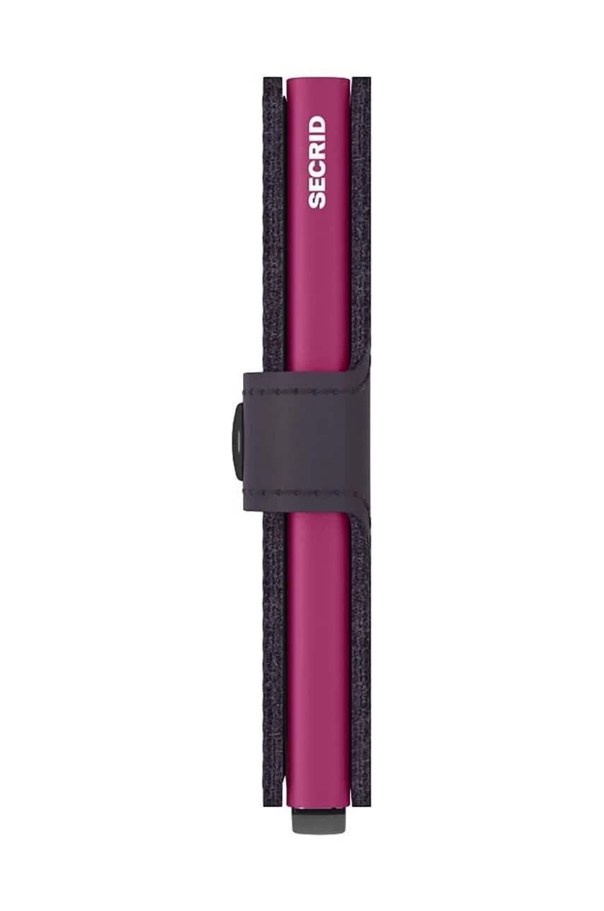 Кожаный кошелек Miniwallet Matte Dark Purple-Fuchsia - фото 5