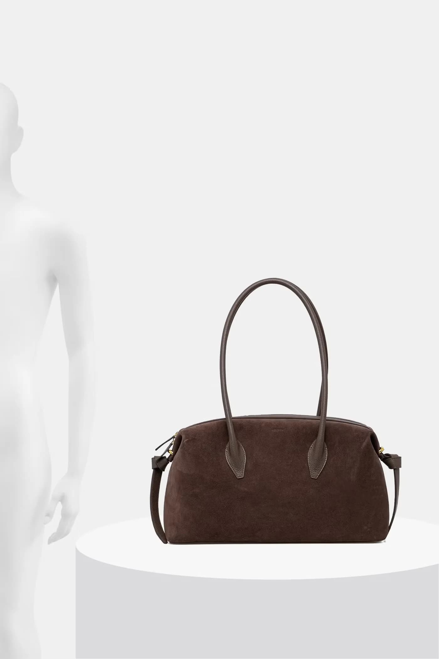 Замшевая женская сумочка BRIOCHE DUFFLE - фото 7
