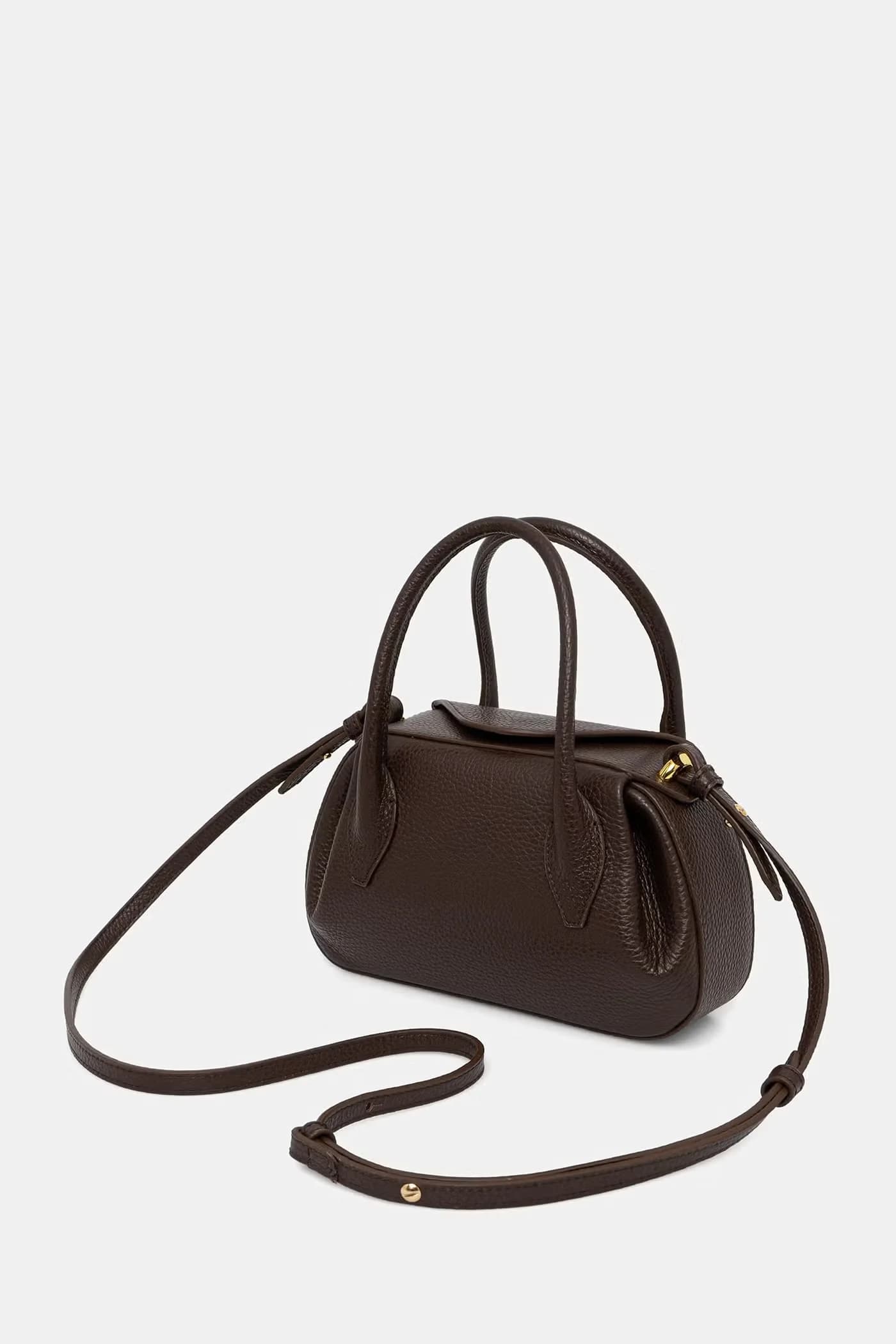 Женская кожаная сумка через плечо OYSTER MINI DUFFLE - фото 3
