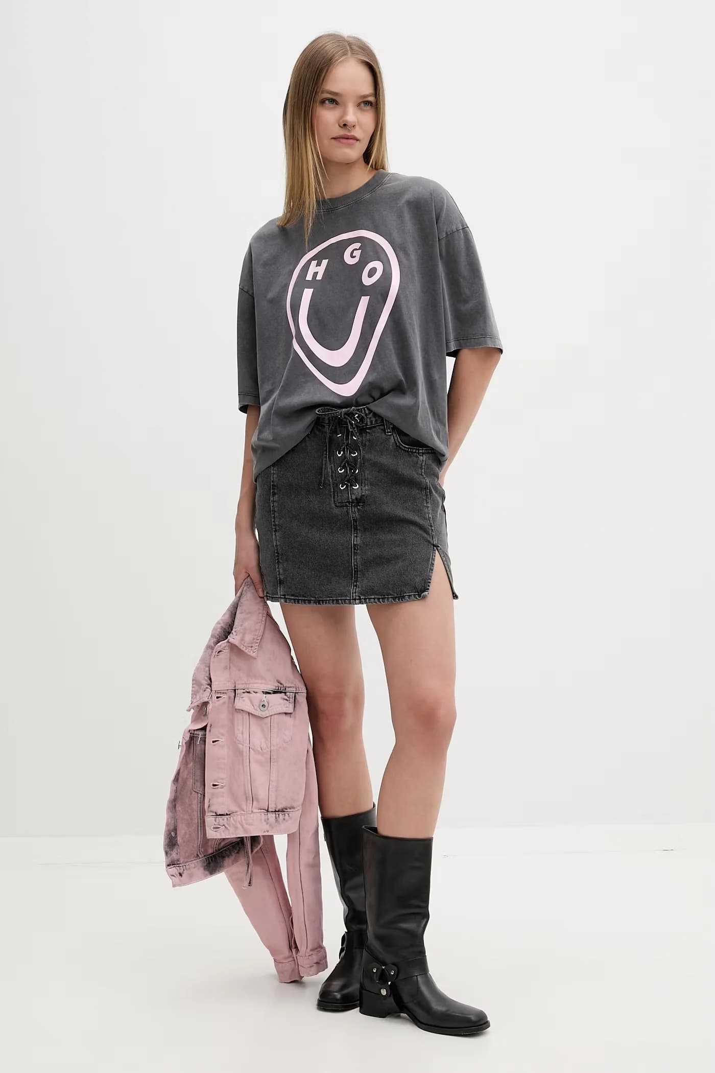 Женская хлопковая футболка Oversized_Tee_B - фото 2