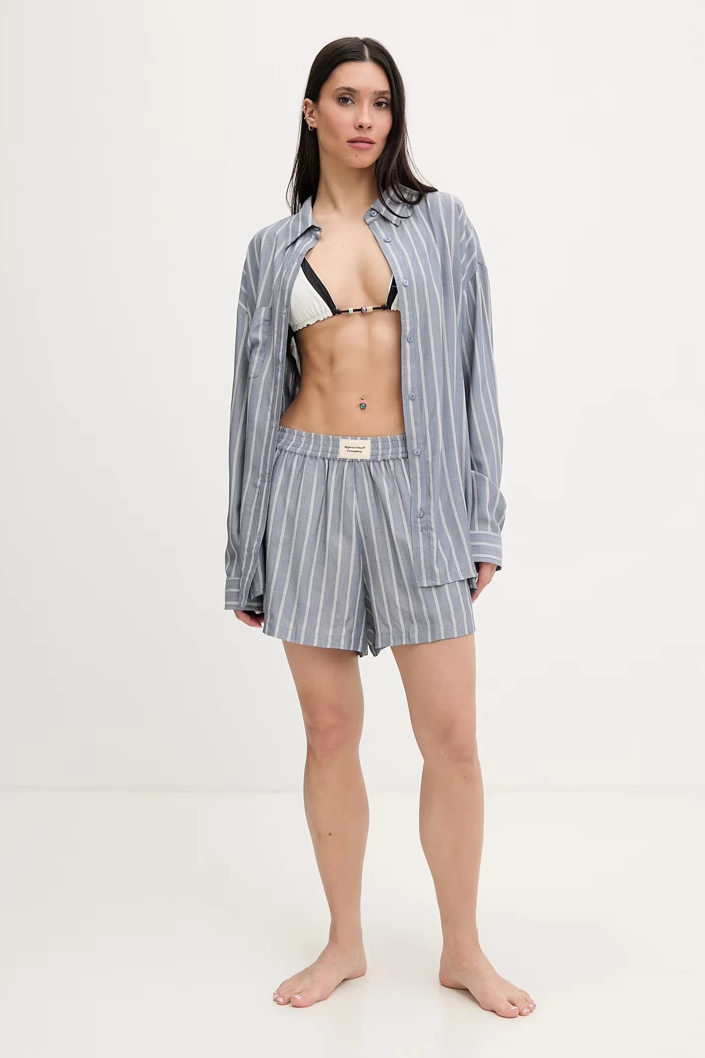 BEACH DAYS PINSTRIPE женские шорты из вискозы - фото 2