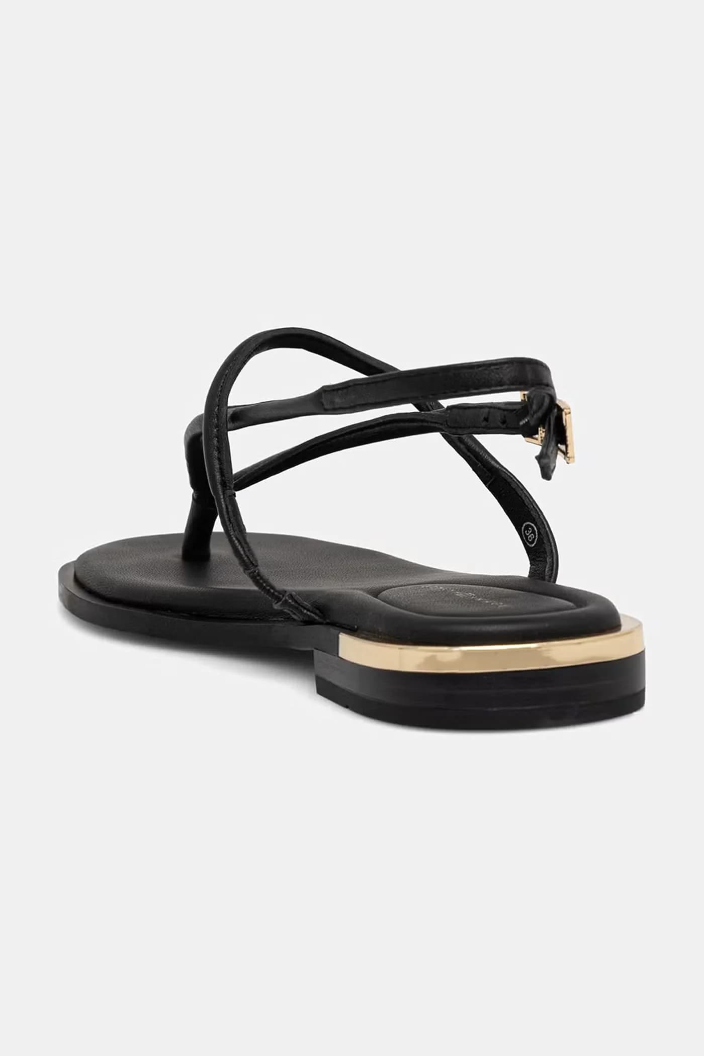 GOLD HEEL DRESSY SANDAL женские кожаные босоножки - фото 3