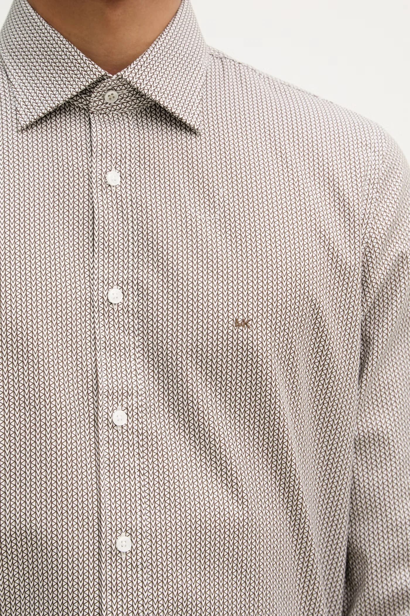 Мужская рубашка из хлопка с эластаном - фото 5