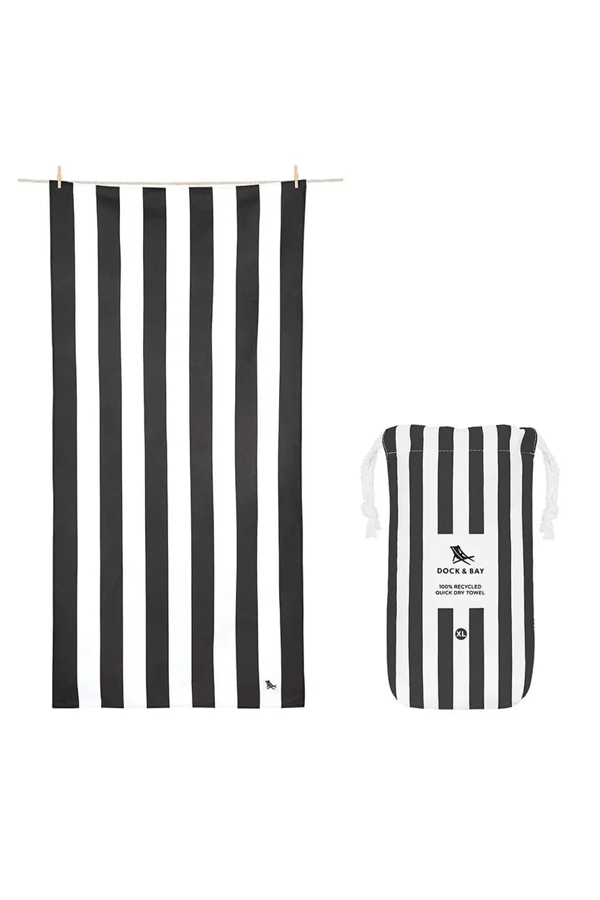 Быстросохнущее пляжное полотенце Kamari Charcoal 200 x 90 см - фото 1