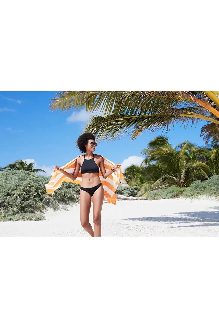Быстросохнущее пляжное полотенце Ipanema Оранжевое 160 x 90 см - фото 5