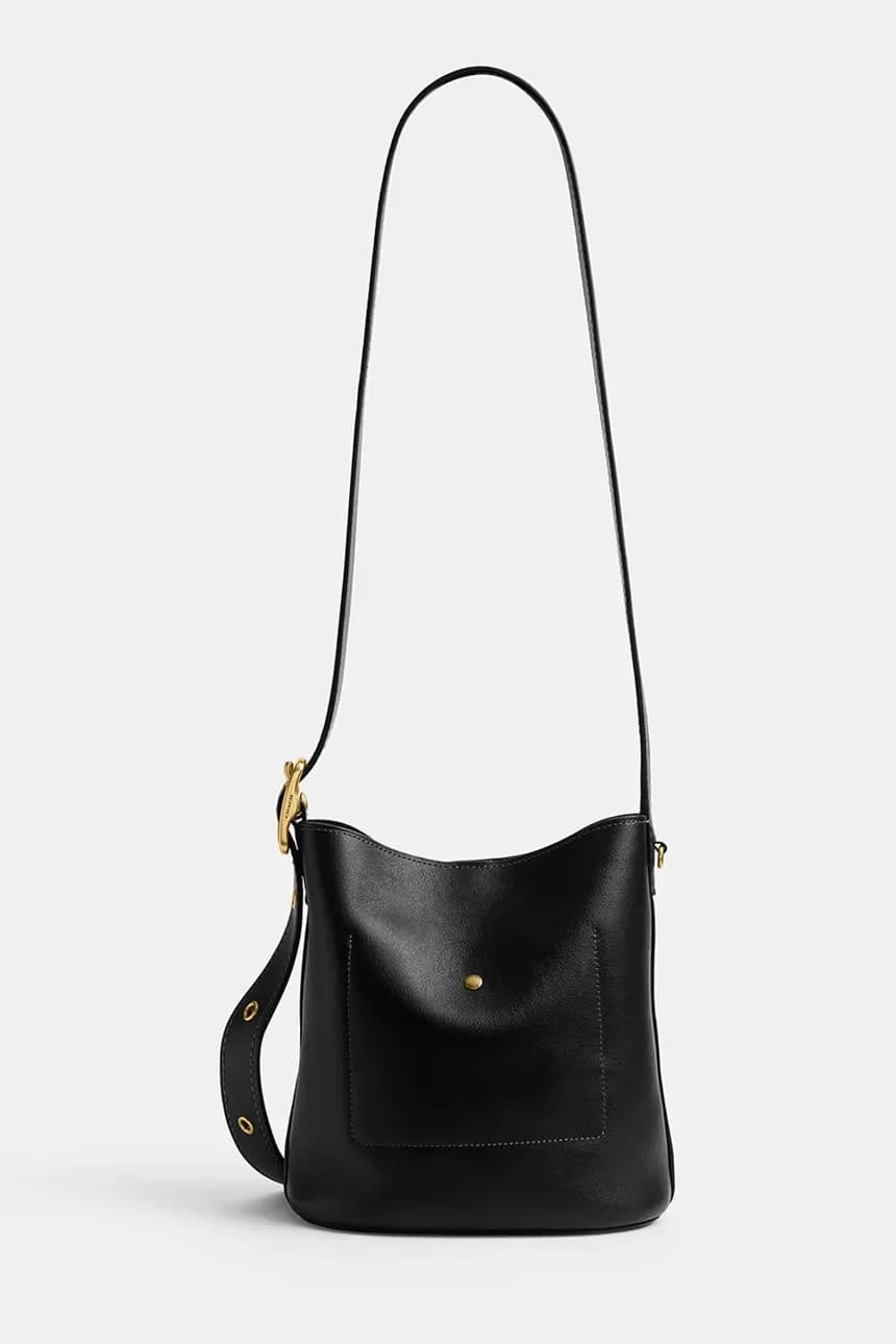 Женская кожаная сумка через плечо Bleecker Bucket Bag 21 - фото 3