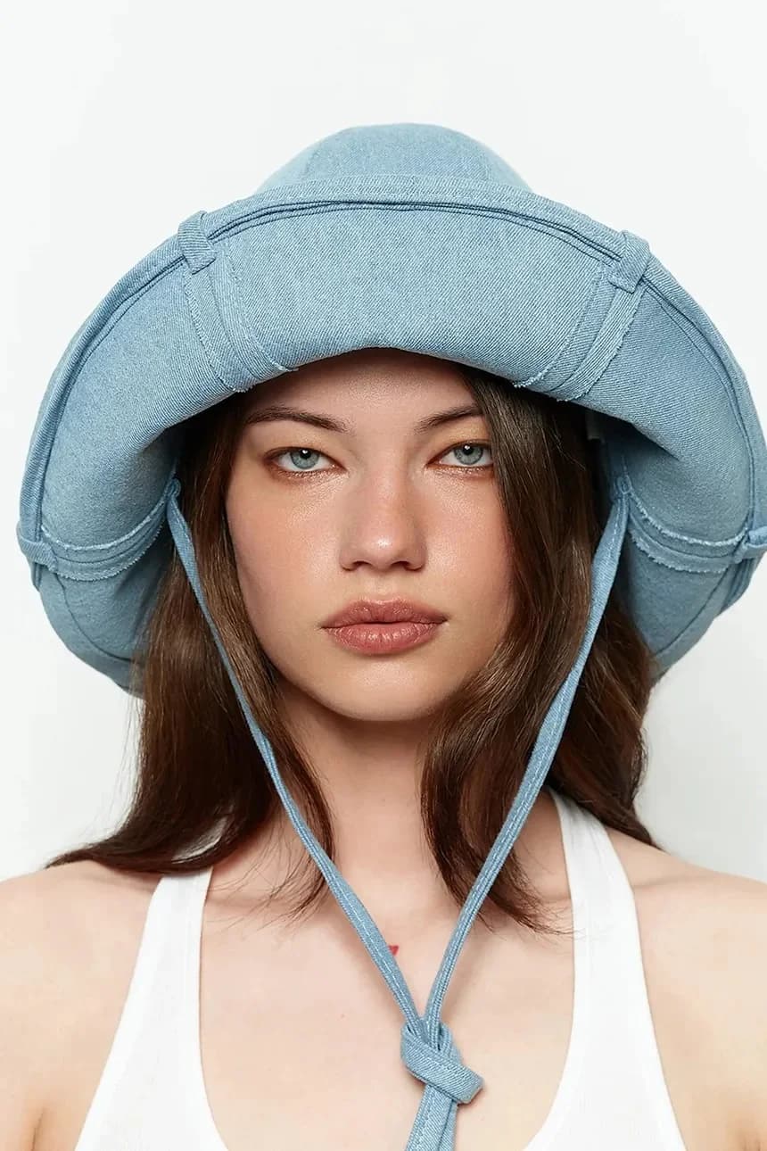 Женская джинсовая сумка RUSLAN BAGINSKIY Denim HatBag - фото 4
