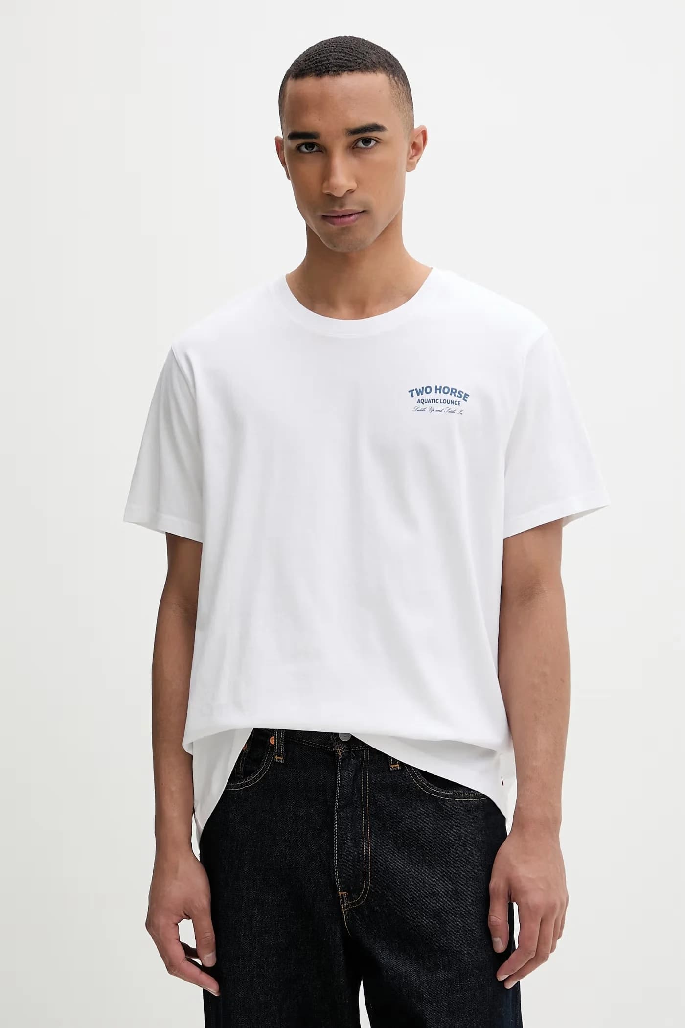 Мужская хлопковая футболка RELAXED FIT TEE - фото 3