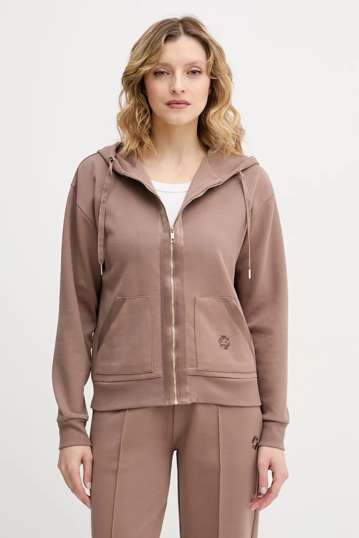 Женская хлопковая толстовка с капюшоном Shiny B Jacket H. - фото 1
