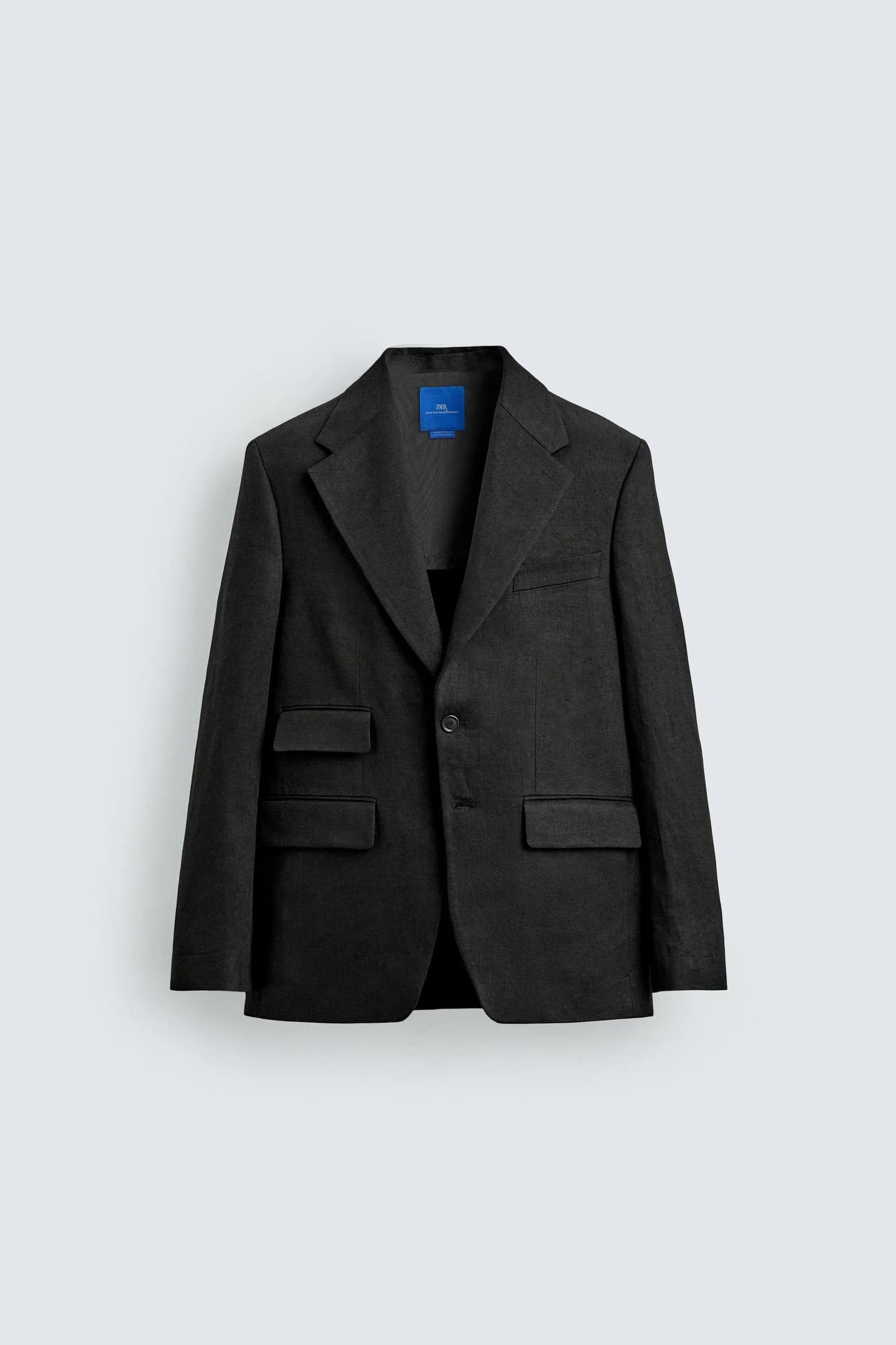 ТОТ ДЛЯ КОСТЮМА ИЗ САРЖИ 100% ЛЕН ААРОН ЛЕВИН X Zara - фото 1
