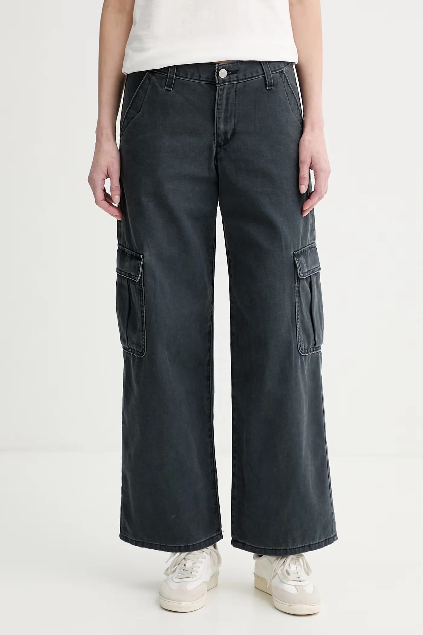 Женские хлопковые брюки SUPERLOW LOOSE CARGO ND - фото 1