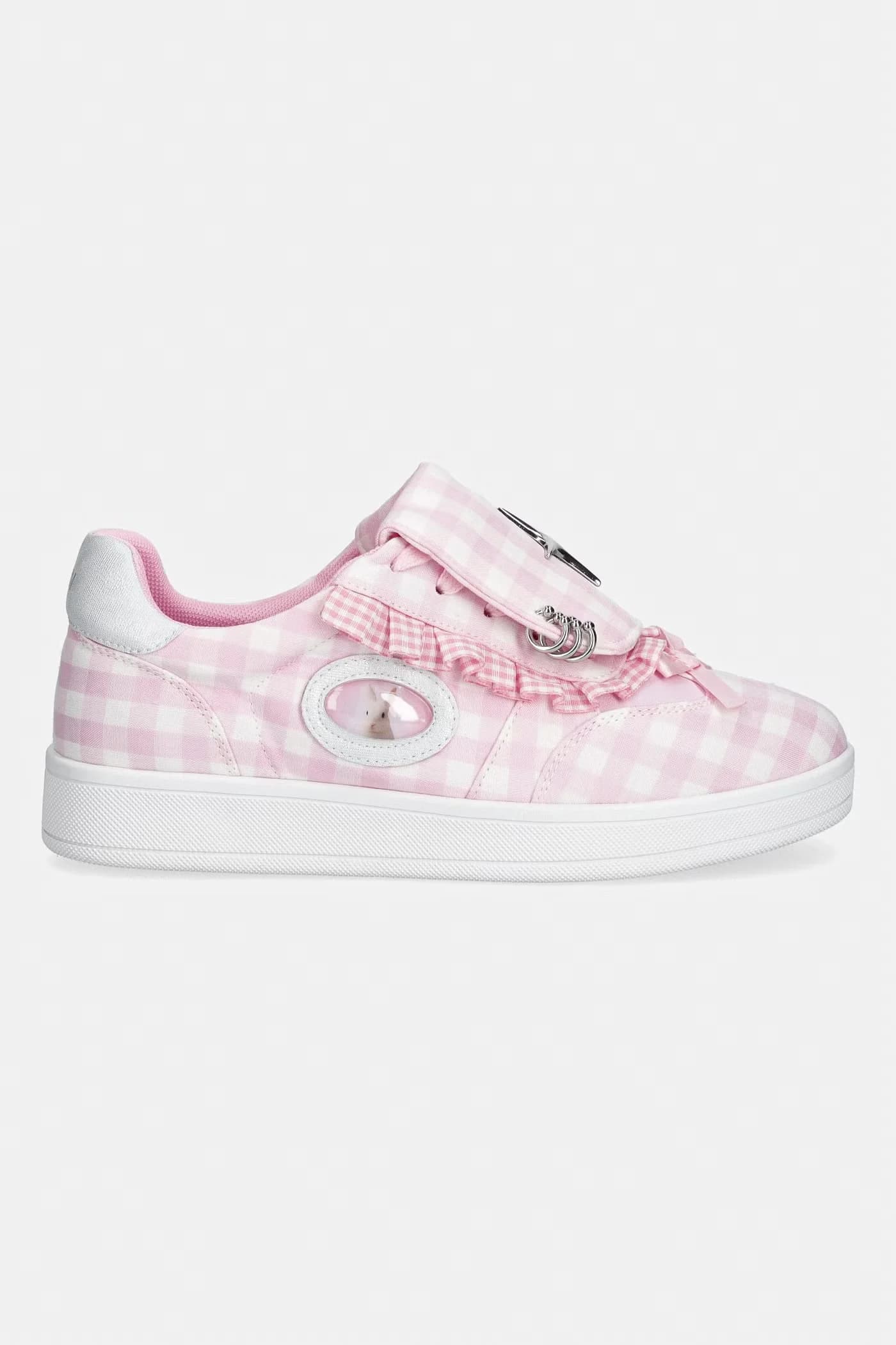 Женские кроссовки Magic Rabbit Gingham Flat Shoes - фото 2